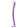 Classix Double Whammy Flexible Dildo - Model DW-17 - Dual Pleasure for Both Genders - Purple - Adult Naughty Store