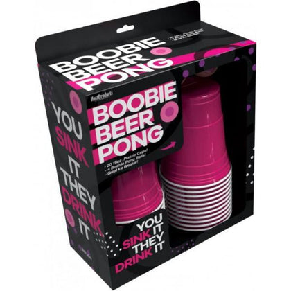 Hott Products Boobie Beer Pong Boxed Set with Cups & Boobie Balls - The Ultimate Adult Party Game for Wild Fun and Entertainment - Adult Naughty Store