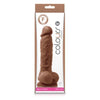 NS Novelties Colours Pleasures 5-Inch Brown Silicone Realistic Dildo for Sensual Pleasure - Adult Naughty Store