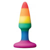 Pleasure Plug Mini Rainbow - The Ultimate Pride Edition Silicone Plug for All Genders and Sensational Pleasure Experience! - Adult Naughty Store