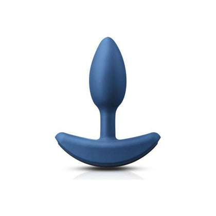 Renegade Heavyweight Plug Small Blue - Luxurious Silicone Weighted Anal Plug for Explosive Vibrations - Model RHP-SB