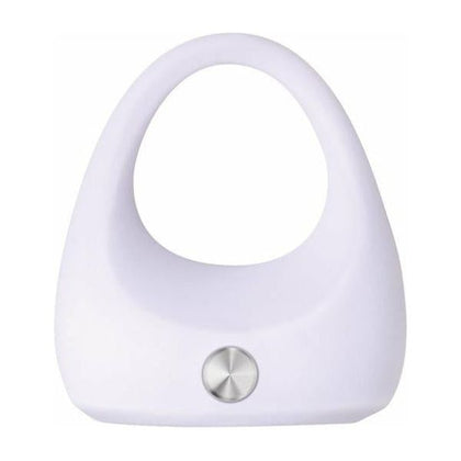 Zero Tolerance White Lightning Vibrating Cock Ring - Model WLVR1 - For Couples - Simultaneous Pleasure - Creamy Smooth Silicone - White