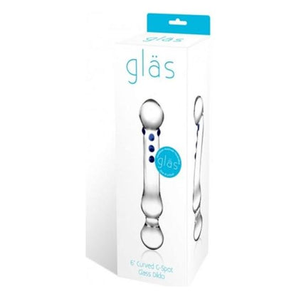 Glas 6in Curved G-spot Glas Dildo - Model G6C | For Women | G-Spot Stimulation | Elegant Pink