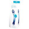 Glas 6-Inch Curved Glass G-Spot Dildo - Model C6 - For Women - Intense G-Spot Stimulation - Blue