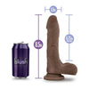 Au Naturel Mister Perfect MP-001 Chocolate Brown Realistic Dildo for Male Pleasure - Anal & Vaginal Stimulation - 8.5 inches