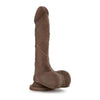 Au Naturel Mister Perfect MP-001 Chocolate Brown Realistic Dildo for Male Pleasure - Anal & Vaginal Stimulation - 8.5 inches - Adult Naughty Store