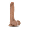 Introducing the Sensual Pleasures Mister Perfect Mocha Tan Realistic Dildo - Model MP-001: A Premium Male Pleasure Toy for Unforgettable Anal Play Experiences in a Stunning Mocha Tan Shade