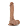 Introducing the Sensual Pleasures Mister Perfect Mocha Tan Realistic Dildo - Model MP-001: A Premium Male Pleasure Toy for Unforgettable Anal Play Experiences in a Stunning Mocha Tan Shade - Adult Naughty Store