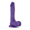 Au Natural Bold Thrill 8.5-Inch Sensa Feel Dual Density Dildo - Model BTD85P - For All Genders - Intense Pleasure - Purple - Adult Naughty Store