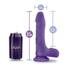 Au Natural Bold Thrill 8.5-Inch Sensa Feel Dual Density Dildo - Model BTD85P - For All Genders - Intense Pleasure - Purple - Adult Naughty Store