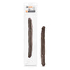 Dr. Skin 14-Inch Double Dildo - Chocolate, Model DS-DD14, Unisex, Dual Pleasure, Waterproof - Adult Naughty Store