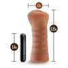 M For Men Sofia Mocha Tan Vagina Stroker - Premium Pleasure Enhancer for Men - Adult Naughty Store