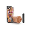 M for Men Isabella Mocha Tan Open-Ended Mouth Stroker - Intense Pleasure for Men - Model IMT-5 - Realistic Oral Sensation - Adult Naughty Store