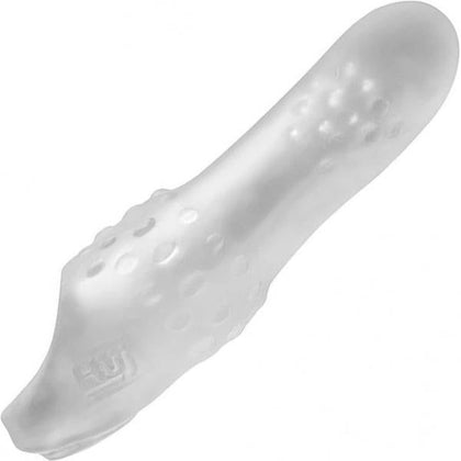 Oxballs Hunkyjunk Swell Adjust Fit Cock Sheath Ice - Enhancing Pleasure for Men in a Hypnotic Clear Color