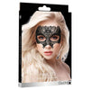 Shots OUCH Princess Black Lace Mask - Sensual Erotic Accessory for Women - Venetian-inspired Design - Handmade Lightweight Lacy Half Mask - Comfortable Fit - One Size Fits Most - 9.25