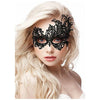 Ouch! Royal Black Lace Mask O-S - Handmade Intricate Venetian Inspired Eye Mask for Sensual Play and Special Occasions - Lightweight and Adjustable Polyester Design - Adult Naughty Store