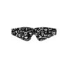 Love Street Art Fashion Ouch! Printed Eye Mask - Black, Bonded Leather, Elastic Straps - Adult Naughty Store