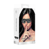 Love Street Art Fashion Ouch! Printed Eye Mask - Black, Bonded Leather, Elastic Straps - Adult Naughty Store