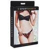 Sportsheets Saffron Strap On Black Red O-S: Luxurious Strap-On Harness for Exquisite Pleasure