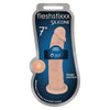 Curve Toys Fleshstixxx Silicone Silexpan Dildo 7in - Realistic Pleasure for All Genders - Vanilla - Adult Naughty Store