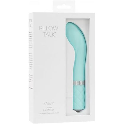 Introducing the Pillow Talk Sassy G-spot Teal: The Ultimate Pleasure Companion for Mind-Blowing Intimacy - Adult Naughty Store