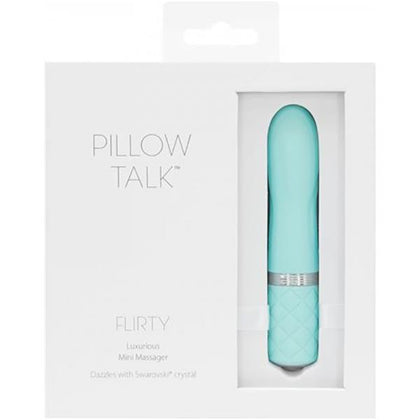 Introducing the Pillow Talk Flirty Bullet Teal - The Ultimate Pleasure Companion for All Genders! - Adult Naughty Store