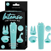 Nasstoys Intense Clitoral Teaser Kit Aqua - Model X123: Powerful Pocket Rocket Massager with 4 Attachments - Female Pleasure Toy in Aqua