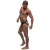 Male Power Black Nite Jock - Men's Low Rise Breathable Black Lingerie - Model SM-001 - Intimate Comfort and Style - Adult Naughty Store