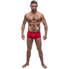 Male Power Pure Comfort Modal Wonder Short Red Small - Men's Sexy Enhancing Pouch Lingerie - Model MP-1001 - Red - Size Small - Adult Naughty Store