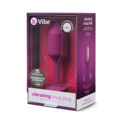 b-Vibe Snug Plug Vibrating Medium Rose: The Ultimate Pleasure Experience for All Genders and Sensual Delights - Adult Naughty Store