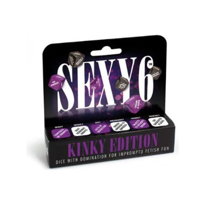 Domin8r Kink Edition - Dice with Domination and Submission for Fetish Fun - Model D6K-720 - Unisex - Explore Boundless Pleasure - Seductive Black