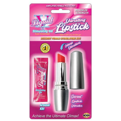 Introducing the Liquid V Vibrating Lipstick Kit: The Ultimate On-the-Go Pleasure Companion for Women - Adult Naughty Store