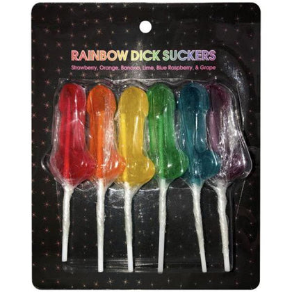 Introducing the PleasureMax Rainbow Delight 20g Dick-Shaped Sucker Set - Model PXR-6: A Sensational Journey of Flavors for All Genders!
