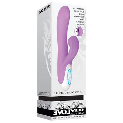 Evolved Rechargeable Super Sucker G-Spot Thumping Vibrator - Model RS-5000 - For Women - Dual Stimulation - Purple - Adult Naughty Store