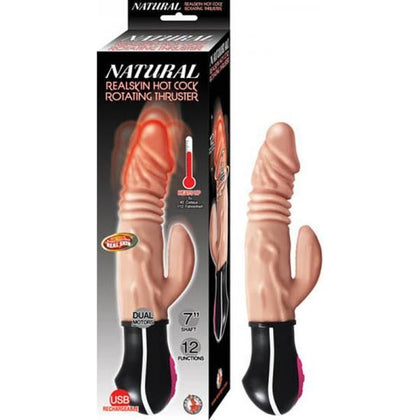 Natural Realskin Hot Cock Rotating Thruster Flesh - The Ultimate Pleasure Experience for Men and Women - Adult Naughty Store