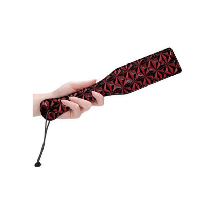 Luxury Paddle - Burgundy: The Exquisite OUCH! Diamond Pattern BDSM Paddle - Model 31.5cm - For Sophisticated Pleasure in Burgundy