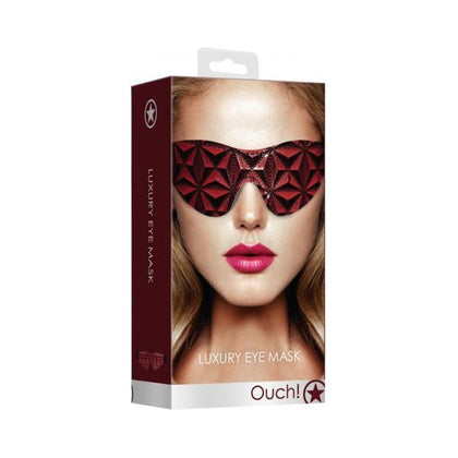 Luxury PleasureX Eye Mask - Model 2021 - Burgundy - Unisex - Enhance Sensual Experiences