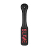 Ouch! Leather Paddle - SLAVE Model SLV-001 - Black - Unisex - Impact Play - Skin-Imprinting Experience