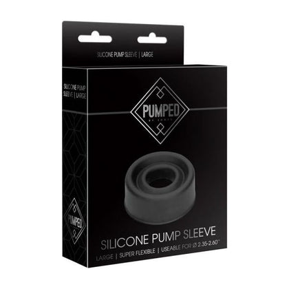 Pumped - Silicone Pump Sleeve Large - Black - Adult Naughty Store