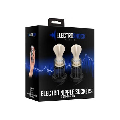 Electro Shock Nipple Twisters - Model NS-2000 - Unisex Nipple Stimulation Device for Electrifying Pleasure - White/Transparent