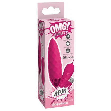 Pipedream Products OMG! Bullets Fun Vibrating Bullet Fuchsia Pink - Model #OMG-BLT-FUC-PNK - Intense Pleasure for Women