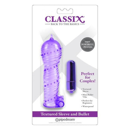 Classix Textured Sleeve - Purple: The Ultimate Pleasure Enhancer for Intense Sensations