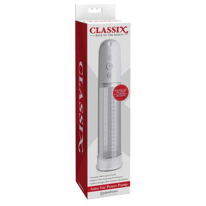Classix Auto-vac Power Pump - The Ultimate Male Enhancement Device for Intense Pleasure - Model AVP-2020 - For Men - Enhances Sensation and Performance - White