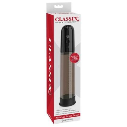 Introducing the Classix Auto-Vac Power Pump Black - The Ultimate Hands-Free Enlargement Experience for Men