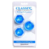 Classix Deluxe Blue Cock Ring Set for Enhanced Pleasure - Model 2019-29 (Men's) - Adult Naughty Store