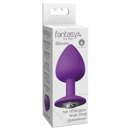 Fantasy For Her Little Gem Large Plug - Model LGLP-01 - Unisex Anal Pleasure - Sparkling Silver - Adult Naughty Store