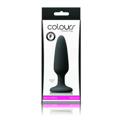 Colors Pleasures Small Plug - Model CPSP-01 - Unisex Anal Pleasure - Black - Adult Naughty Store