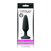 Colors Pleasures Small Plug - Model CPSP-01 - Unisex Anal Pleasure - Black - Adult Naughty Store