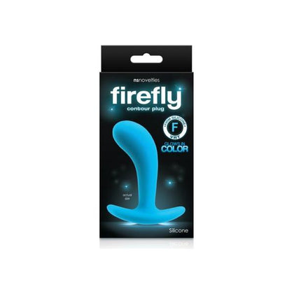 Firefly Contour Plug Medium Blue - Illuminating Pleasure for All Genders, Anal Play at Its Finest