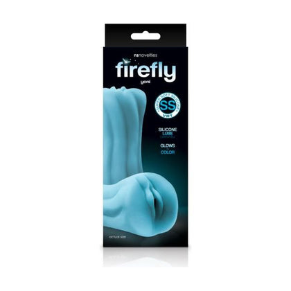 Firefly Yoni Blue Glow-in-the-Dark Silicone Stroker Toy - Model FYB-001 - For Her - Intimate Pleasure - Blue